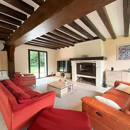 Belle Longere Normande Avec Piscine Chauffee * Pullay