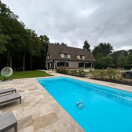 Belle Longere Normande Avec Piscine Chauffee Σπίτι διακοπών Pullay