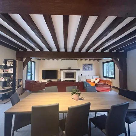 Belle Longere Normande Avec Piscine Chauffee * Pullay
